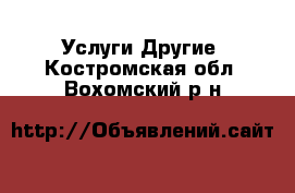 Услуги Другие. Костромская обл.,Вохомский р-н